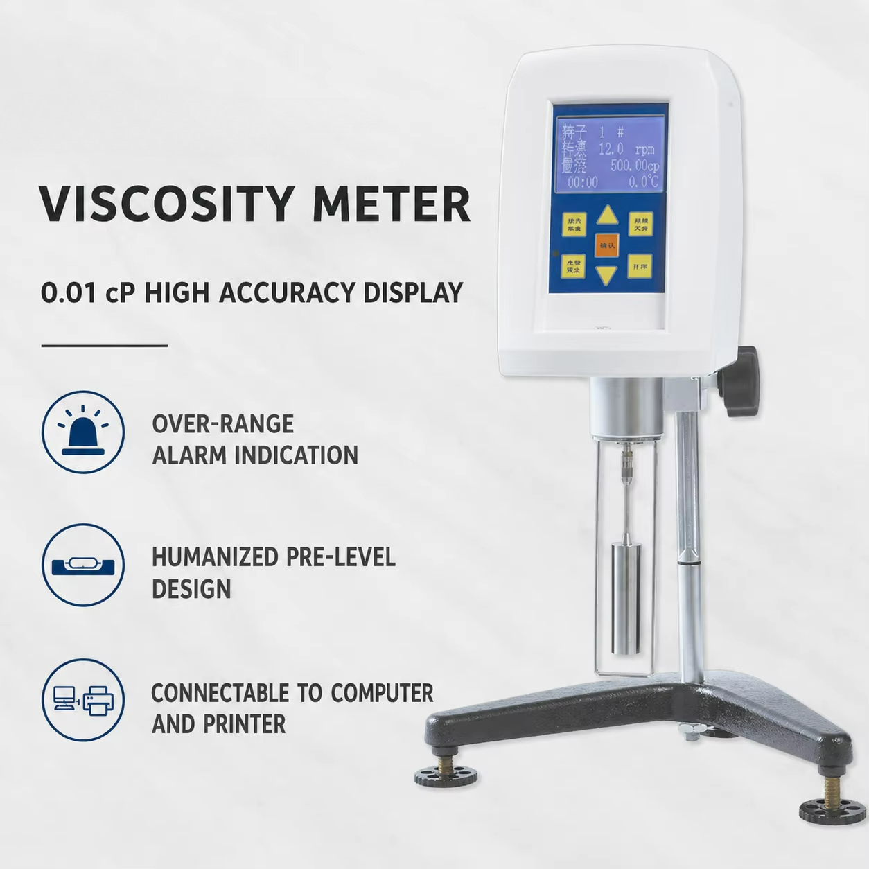 Test Instruments - Dv2T Viscometer Lab Testing Equipment Electronic