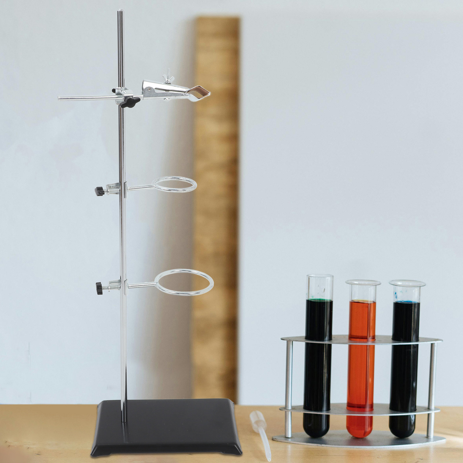 Lab Equipment - Laboratory Iron Stand Stainless Steel Clamp