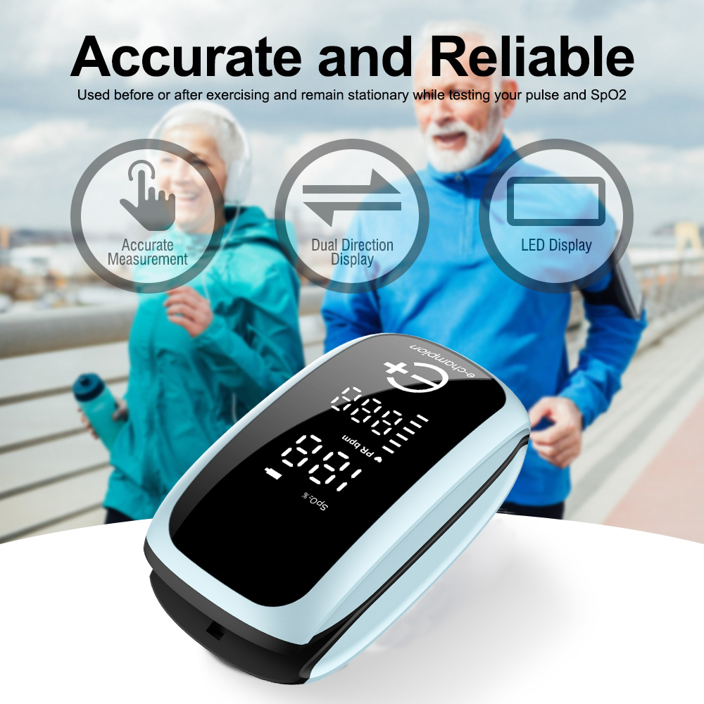 Pulse Oximeter Fingertip Rechargeable - AiQUE Rechargeable Medical Digital Fingertip Pulse