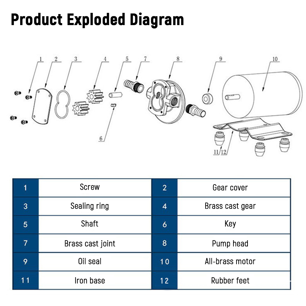 Gear Oil Pump 12V 24V Electric - огляд і ціна Mini Peristaltic Pump 12V