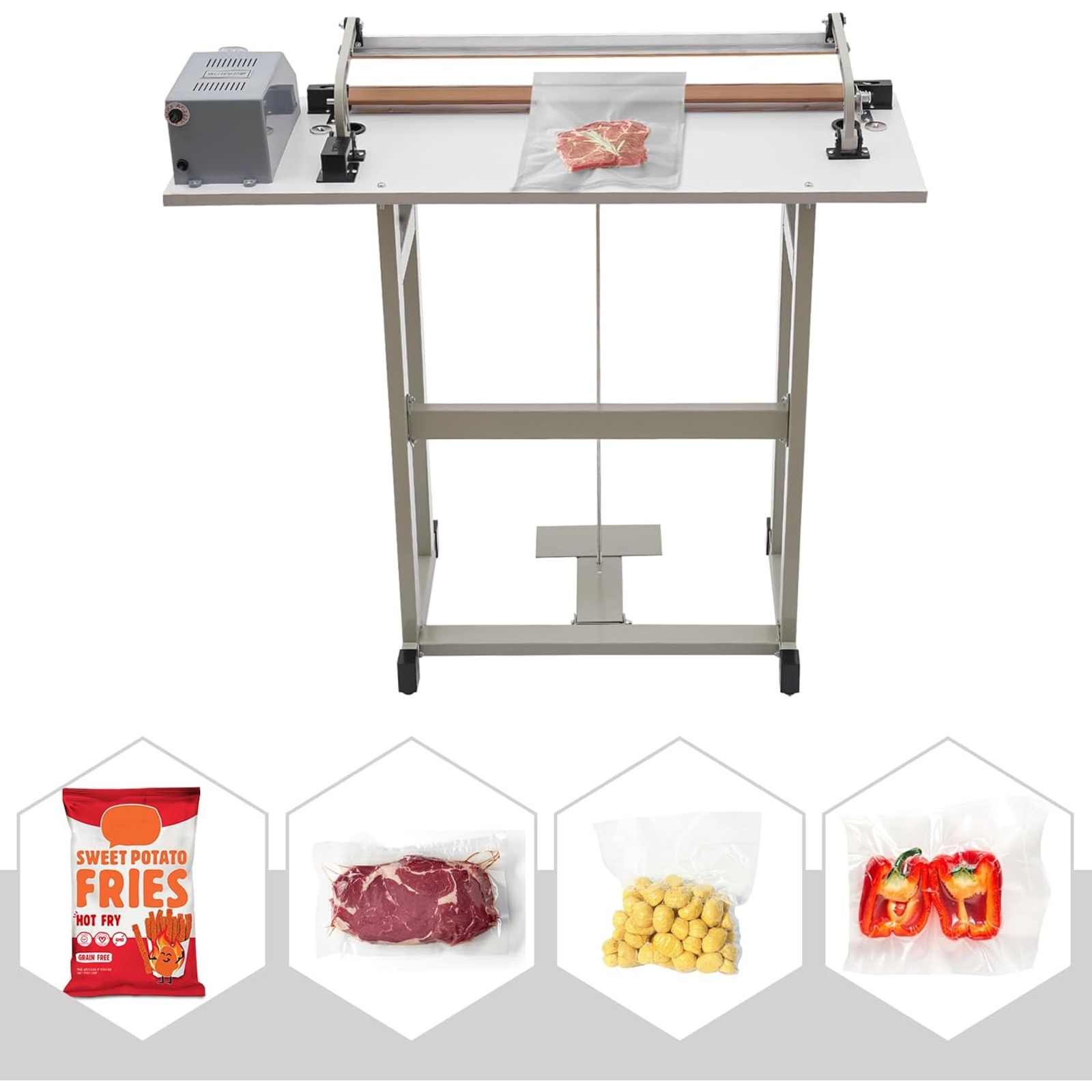 22.83 Inch Foot Pedal Impulse  - огляд і ціна Plastic Bag Impulse Heat Sealer